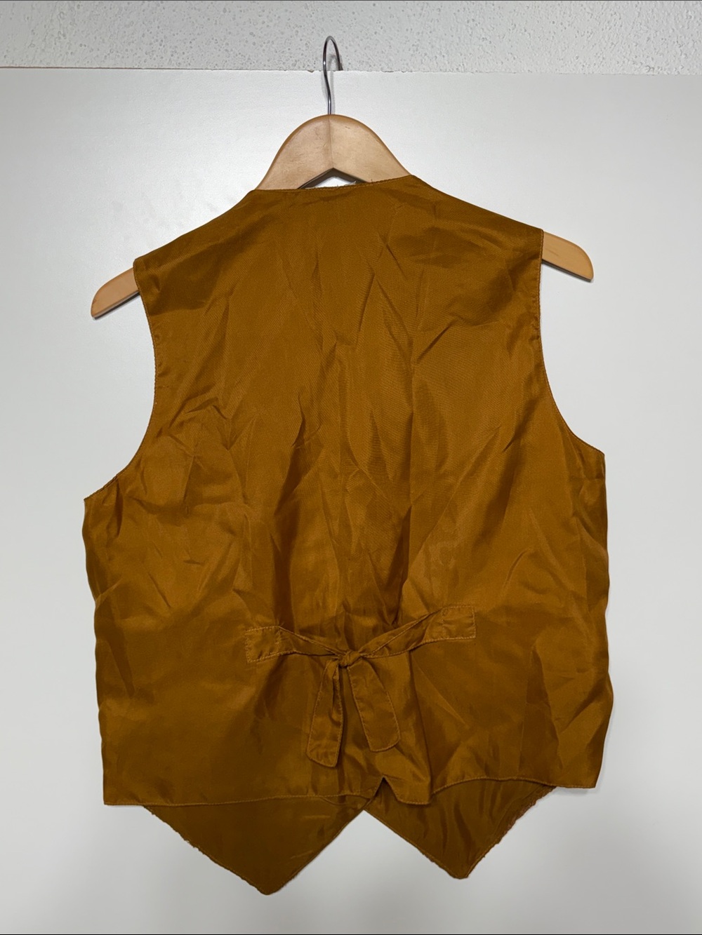 Anchor Blue Vintage Suede Leather Vest featuring lace embroidery details - Picture 3 of 15